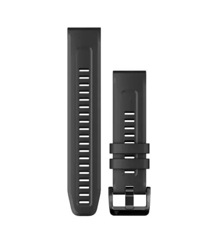 Acc, Fenix 7, 22mm QuickFit Black Silicone Band