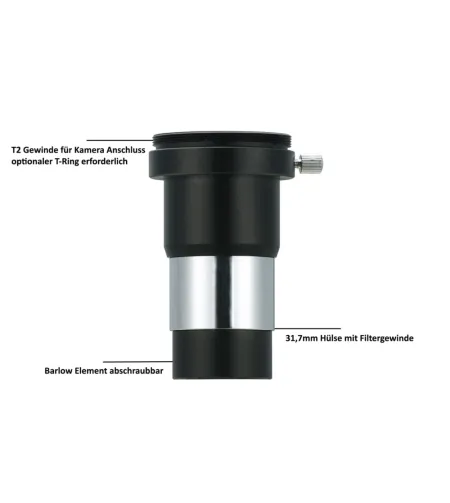 Линза Барлоу Vixen 2x с резьбой T2