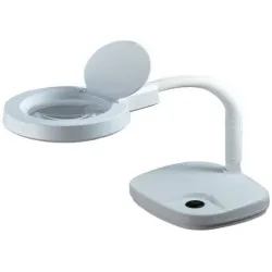 Lempos su padidinimo stiklais/lupomis