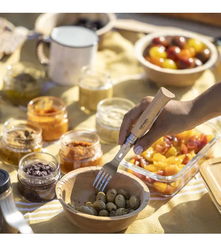 Pikniko rinkinys su šakute ir šaukštu nr. 8, Opinel