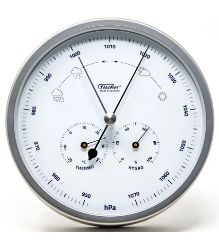 Fisher Barometer combined with thermometer and hygrometer
