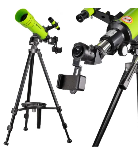 BRESSER JUNIOR Refracting Telescope 70/400 with Backpack, green
