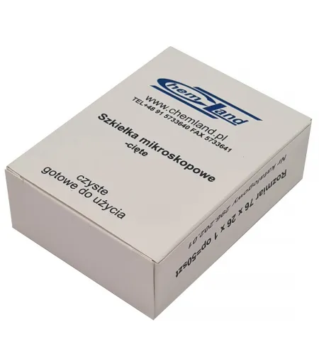 50 vnt. mikroskopinių stiklelių 76 x 25 x 1 mm