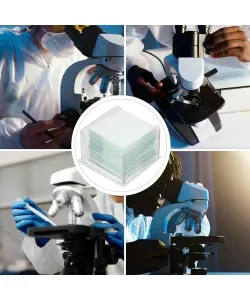 100 vnt. mikroskopinių dengiamųjų stiklelių 20x20 mm