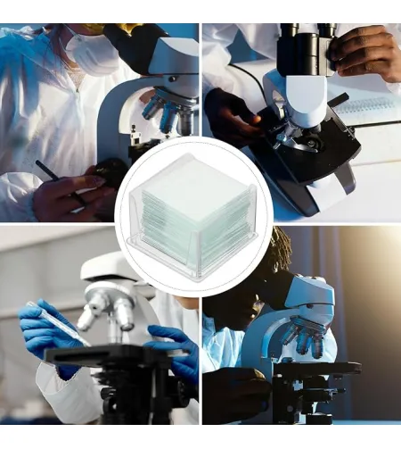 100 vnt. mikroskopinių dengiamųjų stiklelių 20x20 mm