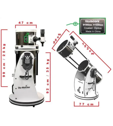 Skywatcher Dobson N 355/1600 Skyliner FlexTube BD SynScan DOB GoTo teleskopas
