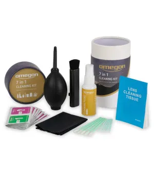 Optikos valymo rinkinys 7 in 1, Omegon
