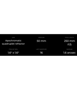„Vaonis&ldquo; išmanusis teleskopas AP 50/250 „Vespera PRO&ldquo; kosminis rinkinys