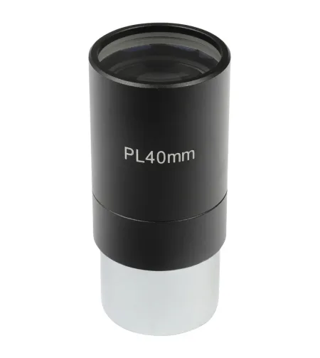 Orbinar Plossl 40 mm teleskopo okuliaras, 31,7 mm (1,25 colio) 4 elementų lęšių sistema