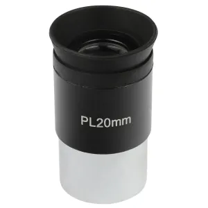 Orbinar Plossl 20 mm teleskopo okuliaras, 31,7 mm (1,25 colio) 4 elementų lęšių sistema