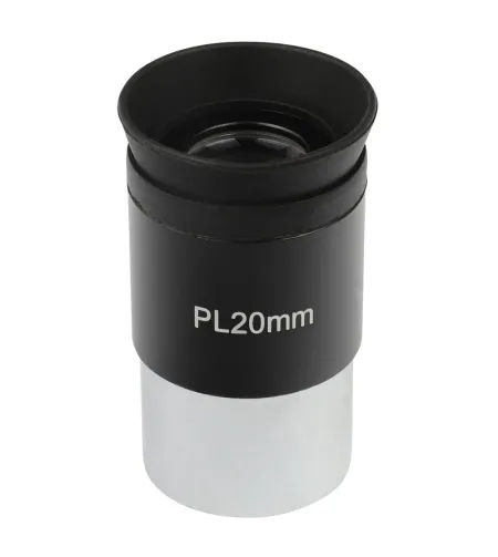 Orbinar Plossl 20 mm teleskopo okuliaras, 31,7 mm (1,25 colio) 4 elementų lęšių sistema