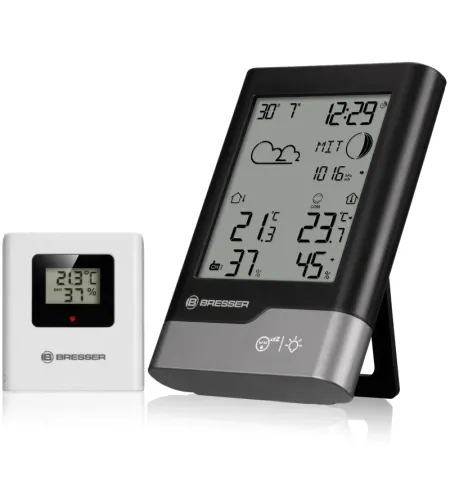 BRESSER namų meteorologinė stotelė juoda/pilka