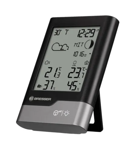 BRESSER namų meteorologinė stotelė juoda/pilka