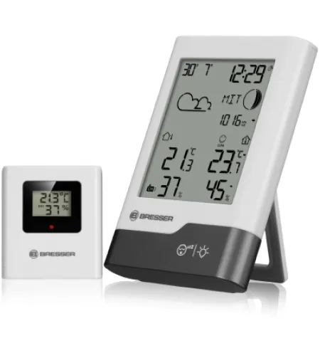 BRESSER namų meteorologinė stotelė, balta/pilka