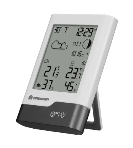 BRESSER namų meteorologinė stotelė, balta/pilka