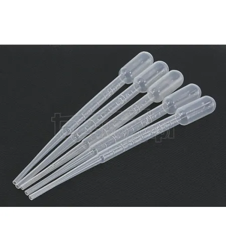 Pasteuro pipetės, 3,0 ml, 5 vnt. rinkinys