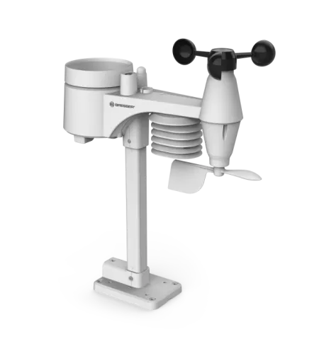 BRESSER WLAN Comfort Weather Centre with 7-in-1 professional sensor and modern colour disp