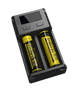 Nitecore Intellicharger i2 Naujas 2 lizdų ličio jonų NiMH universalus akumuliatoriaus įkro