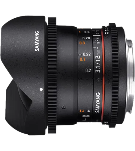 Samyang 12mm T3.1 VDSLR ED AS NCS Fish-Eye MFT