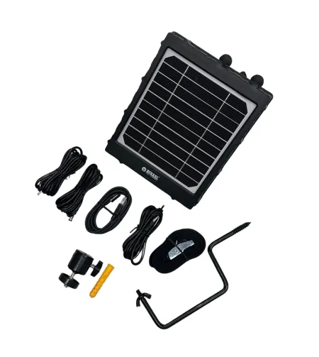 Burrel saulės baterija su interguota vidine baterija