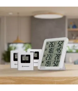 BRESSER Quadro NV Thermo-Hygrometer white