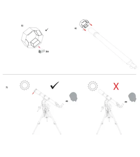 Солнечный фильтр для телескопов 60-80 мм,  Sun Catcher, EXPLORE SCIENTIFIC