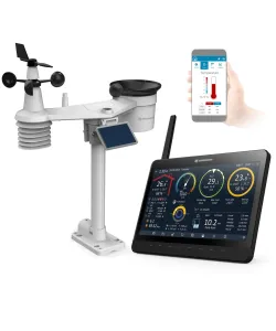 BRESSER MeteoChamp 9-in-1 Wi-Fi Weather Station with Digital Photo Frame