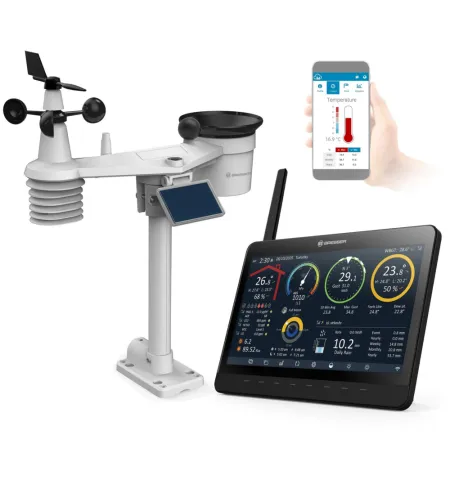 BRESSER MeteoCham9 viename Wi-Fi meteorologinė stotelė su skaitmeniniu nuotraukų rėmeliu