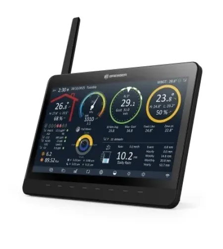 BRESSER MeteoCham9 viename Wi-Fi meteorologinė stotelė su skaitmeniniu nuotraukų rėmeliu