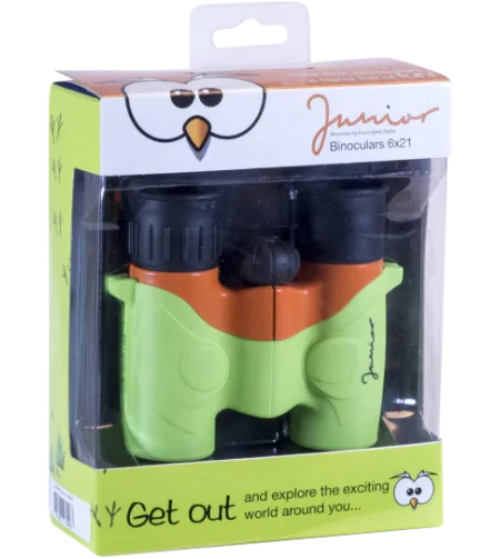 Focus Junior 6x21 Binoculars Green Orange