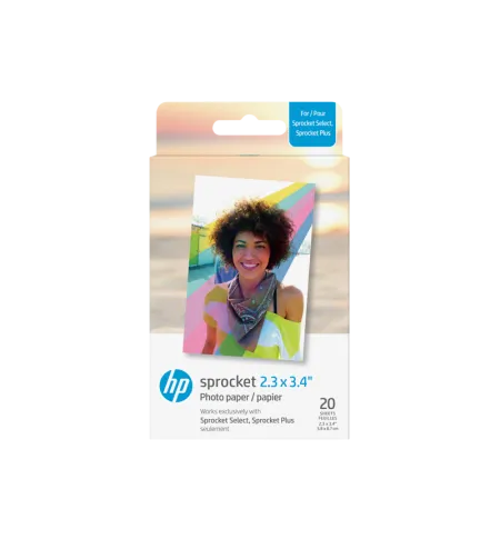 HP Zink Paper Sprocket Select 20 Pack 2,3x3,4''
