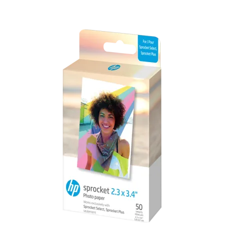 HP Zink Paper Sprocket Select 50 Pack 2,3x3,4''