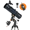 Celestron AstroMaster 130EQ reflektorinis teleskopas su išmaniojo telefono adapteriu ir T2