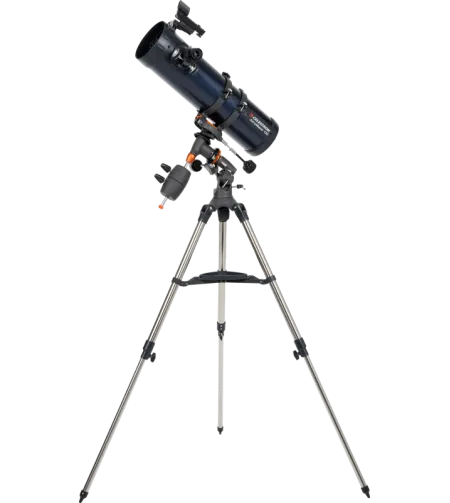 Celestron AstroMaster 130EQ reflektorinis teleskopas su išmaniojo telefono adapteriu ir T2