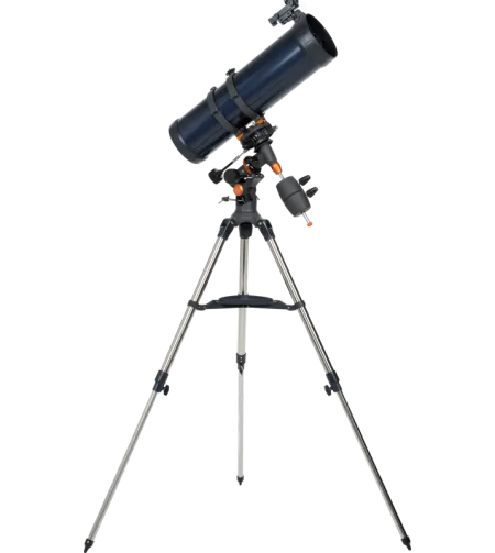 Celestron AstroMaster 130EQ reflektorinis teleskopas su išmaniojo telefono adapteriu ir T2