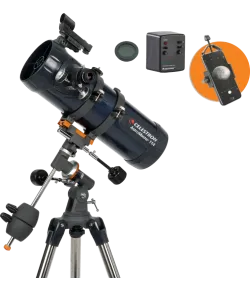 Телескоп Celestron Astromaster 114EQ-MD с адаптером Phoneadapter и лунным фильтром.