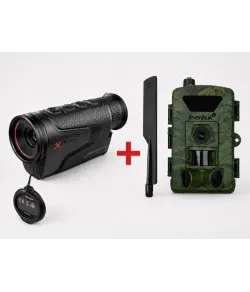 Nocpix Lumi P13 terminio vaizdo kamera + Levenhuk Trap LTE10 tako kamera