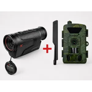 Nocpix Lumi P13 terminio vaizdo kamera + Levenhuk Trap LTE10 tako kamera